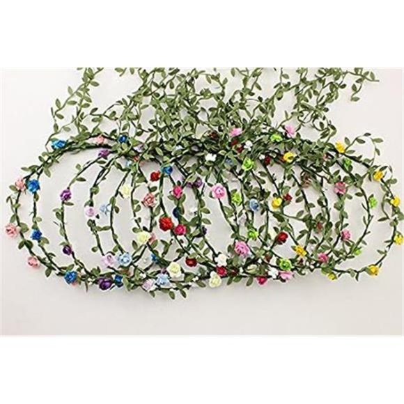 327 Ft Artificial Vines Fake Hanging Plants Leaves Ribbon Leaf Vine Trim Foliage - Picture 7 of 7